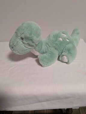 Gund Baby.Plush Mint Green Small Dinosaur Plush Toy. Floppy. Soft. EUC 11 Inches